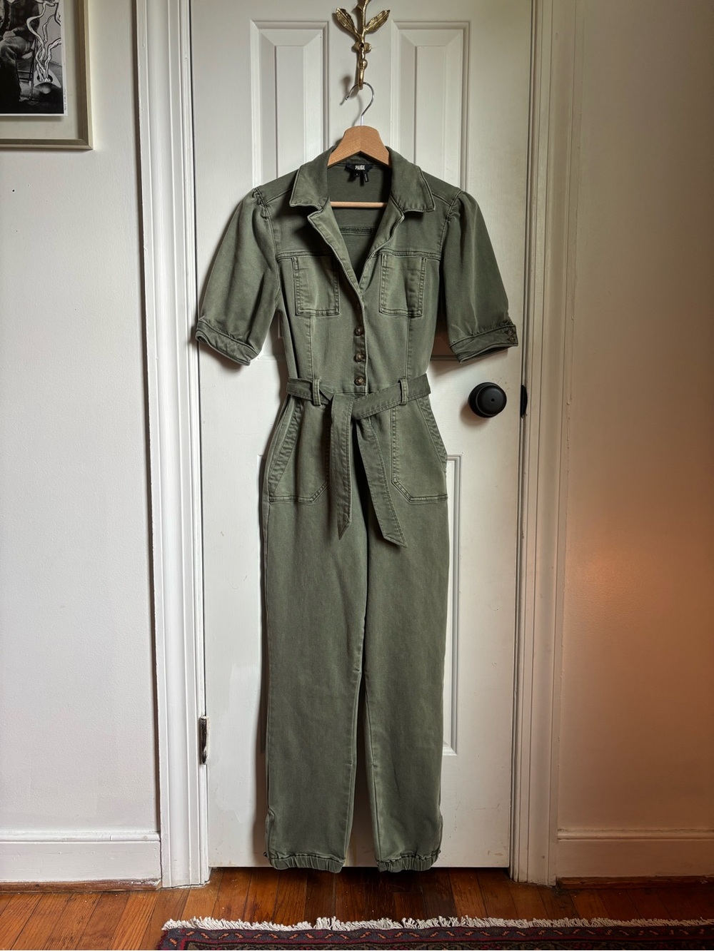 Paige Mayslie Green Utility Jumpsuit 🪖